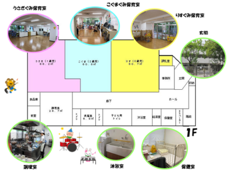 こじか園内マップ1F